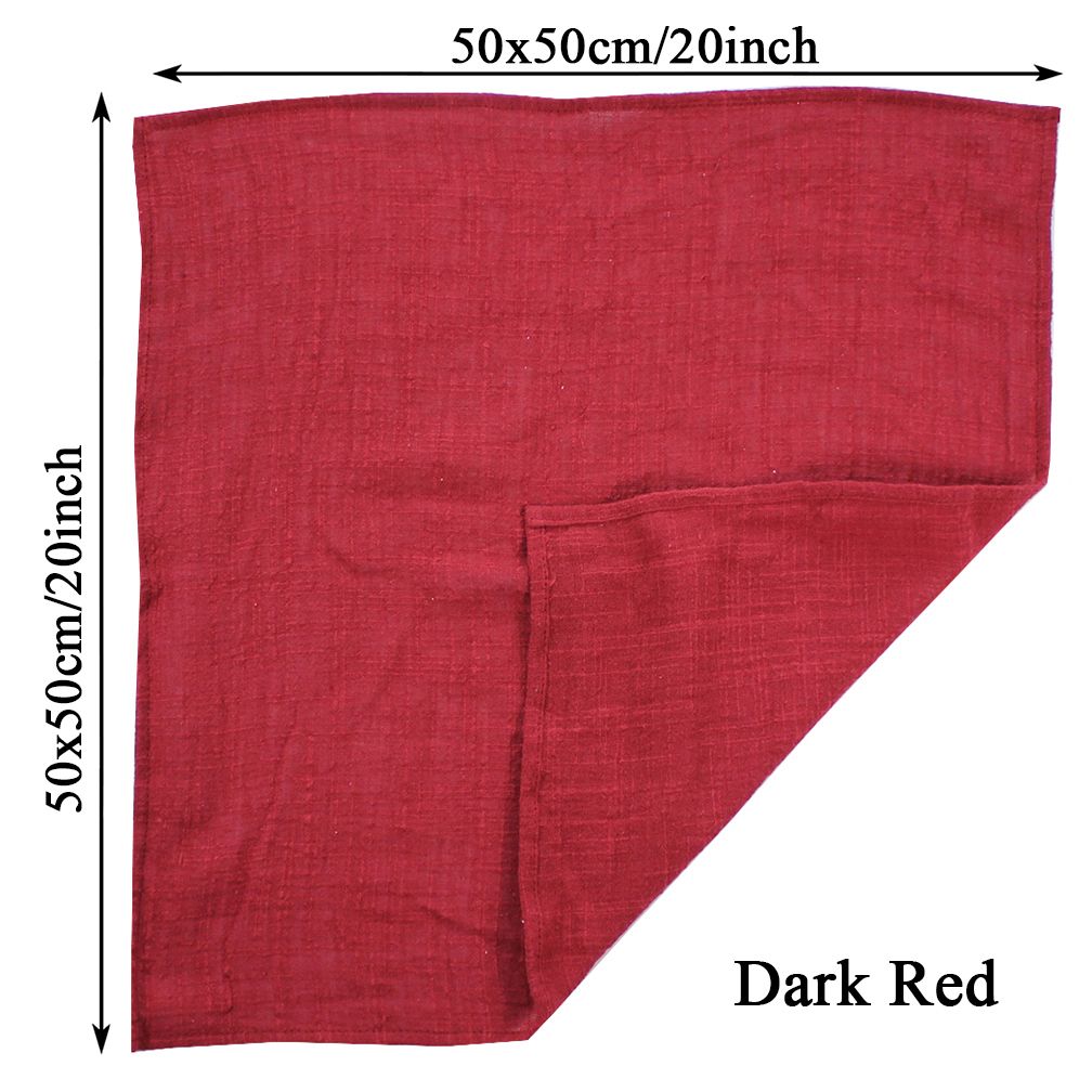 12pc 50x50Dark vermelho