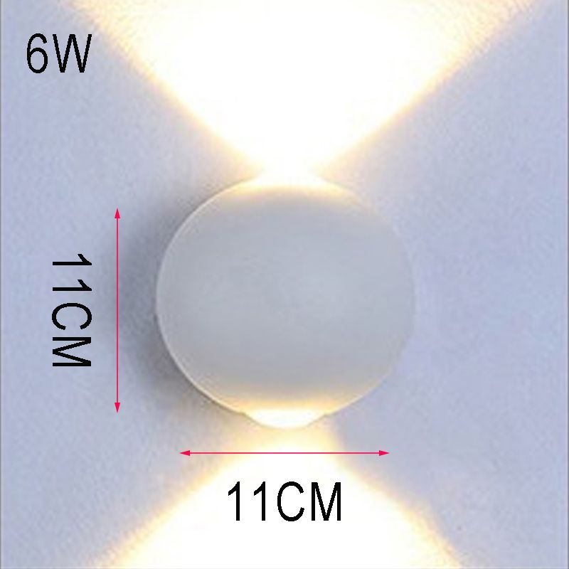 白い6Wウォールランプ温かい白