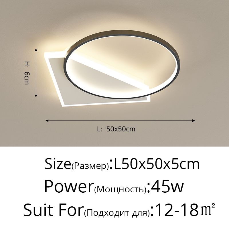 Fangyuan 50x50cm暖かい白のリモートなし