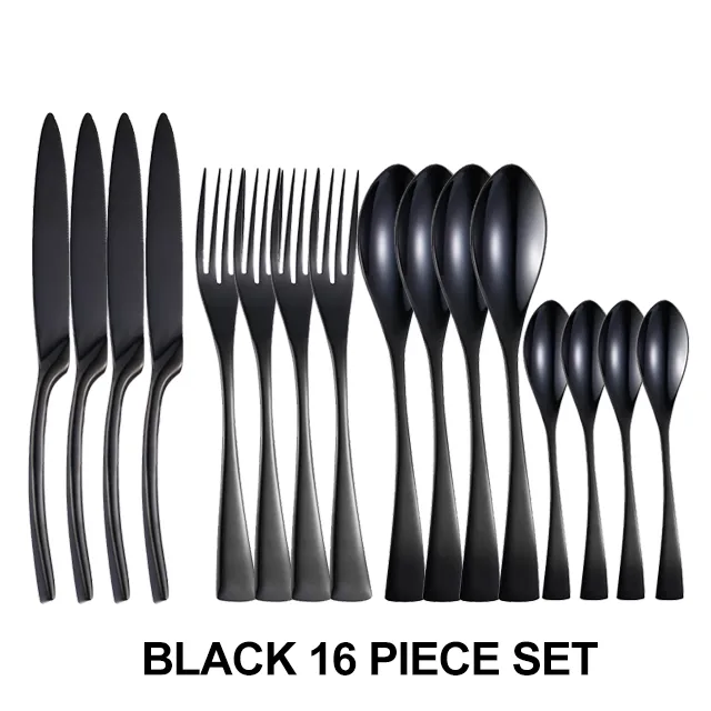 Ensemble noir de 16 PC