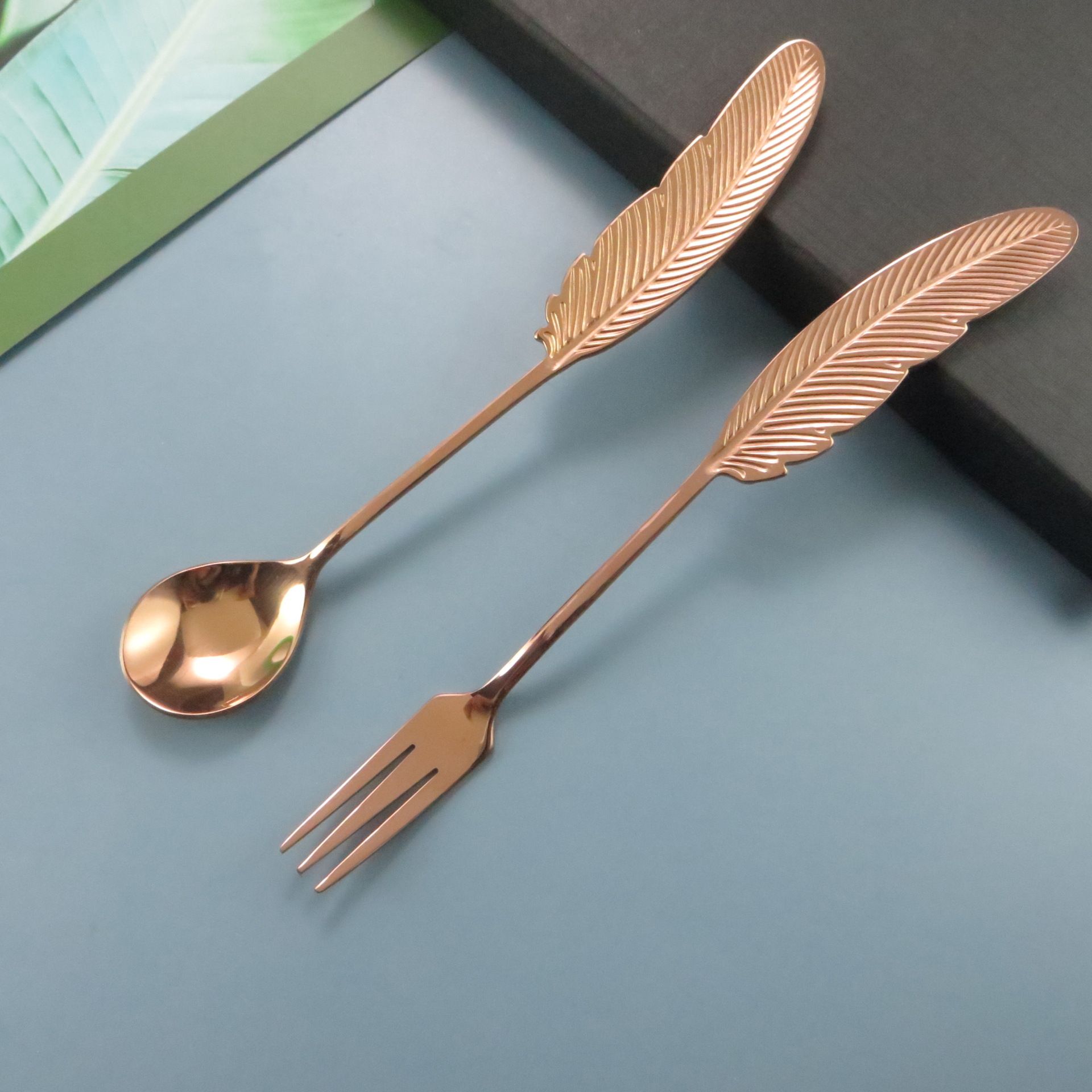 Spoon+Fork-Rose gold