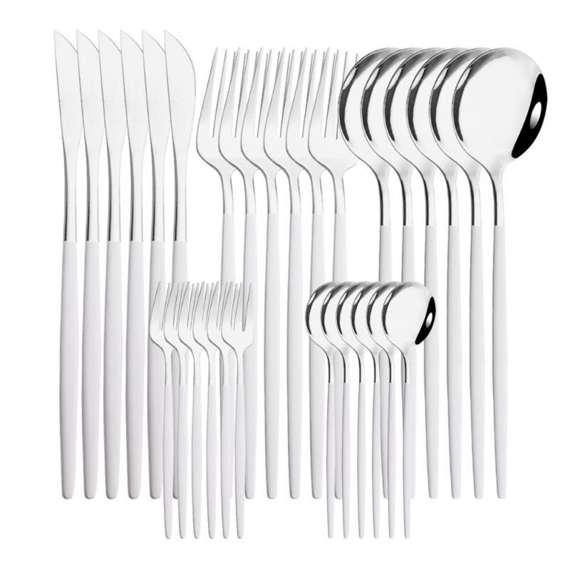 30pcs Blanc Argent