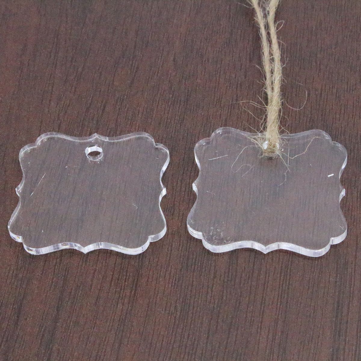 50pcs Clear Hole-3 cm