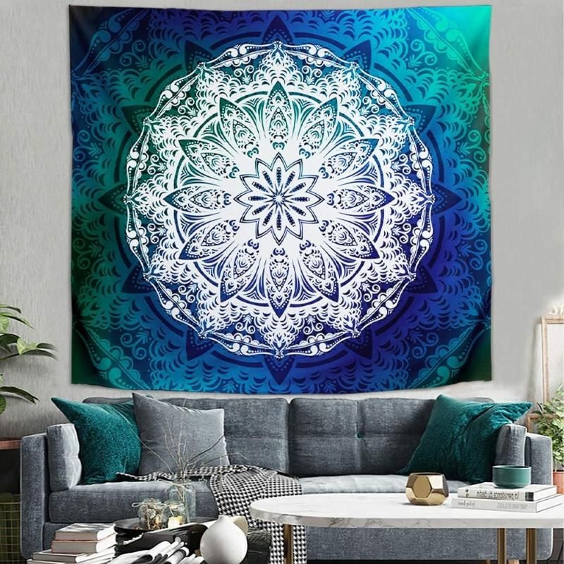 95x70 cm indiano mandala verde