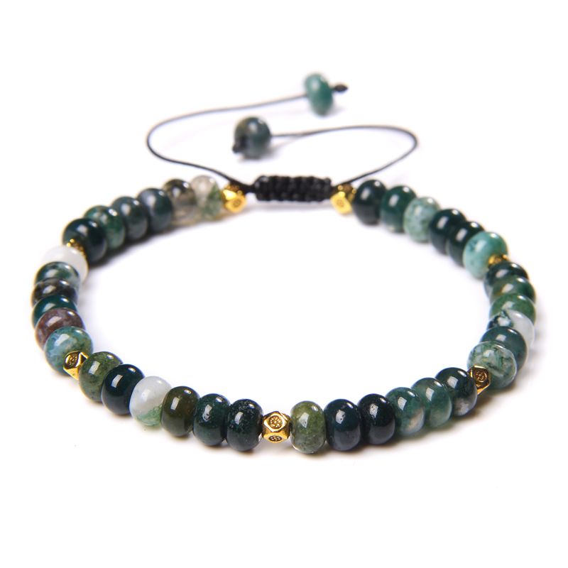 4.Moss agate Adjustable