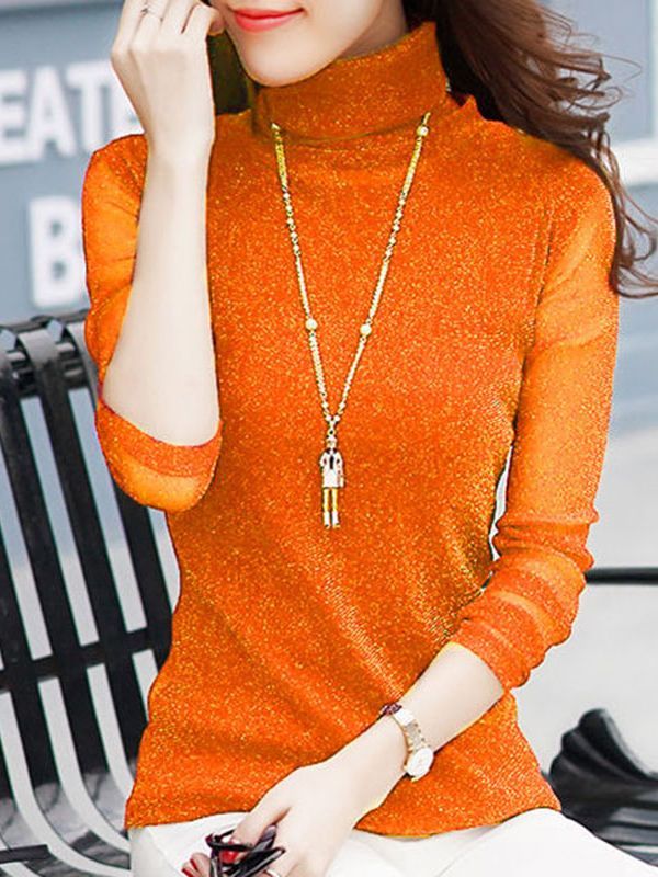 turtleneck orange