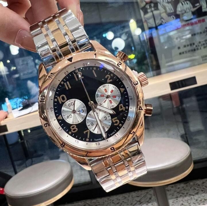 Top Brand Quartz Fashion Mens Time Clock Watches Auto Date Full