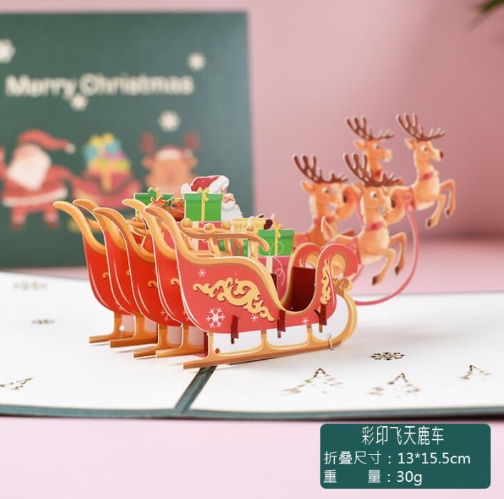 Colorful Flying Deer Cart