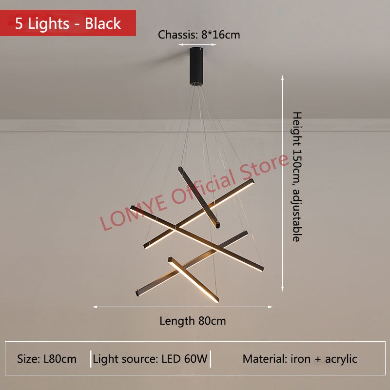 5 фонарей - L80CM Теплый белый