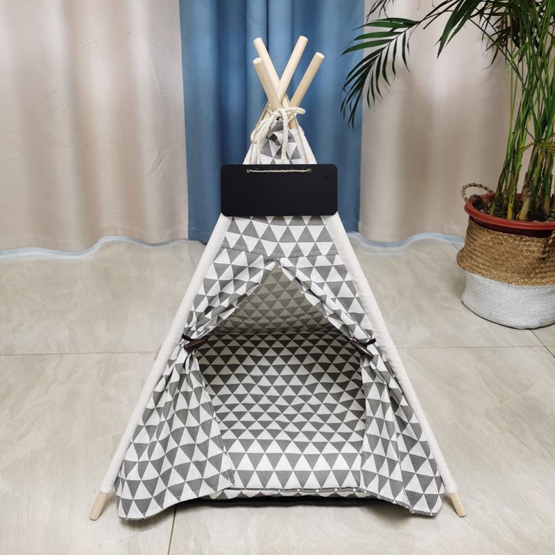 Gray Triangle-4 Corner Tent