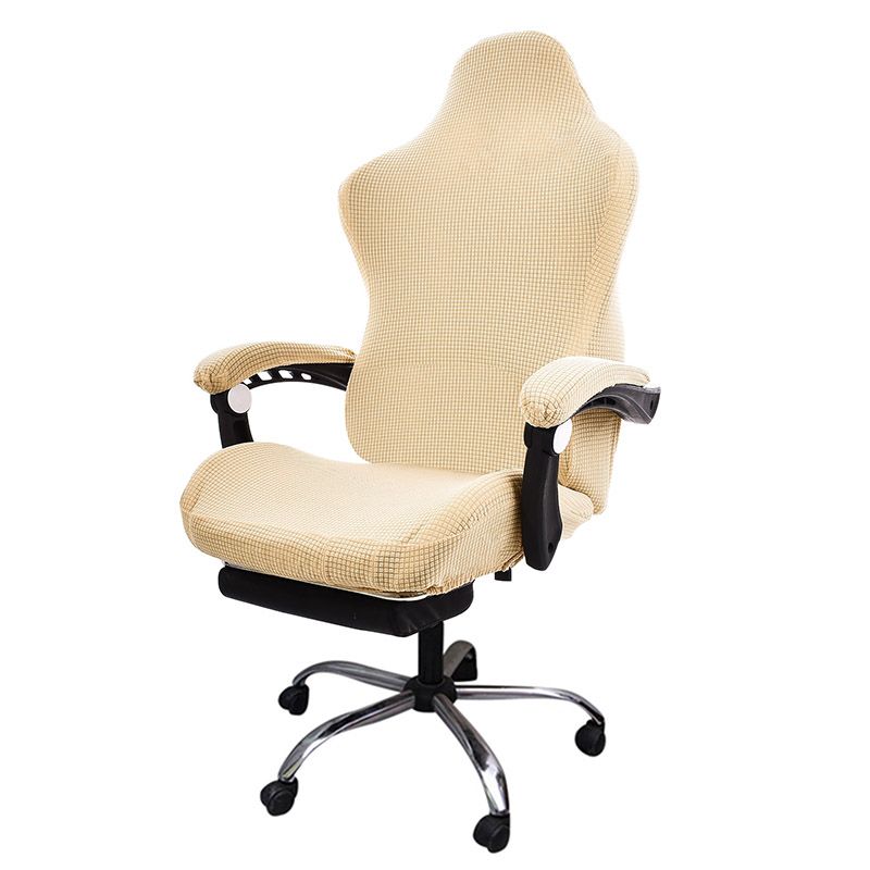 cubierta de silla beige