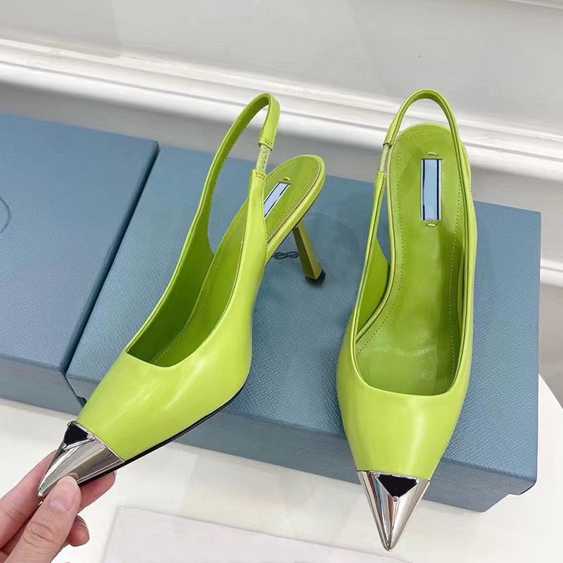 slingbacks الأخضر