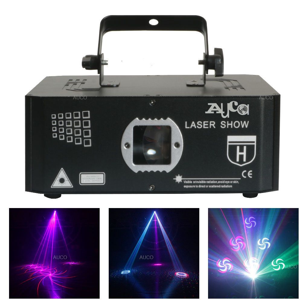 500mW DMX512 3D Animation Projector RGB Laser Music Scanner Lights For  Disco Party DJ Stage Effect