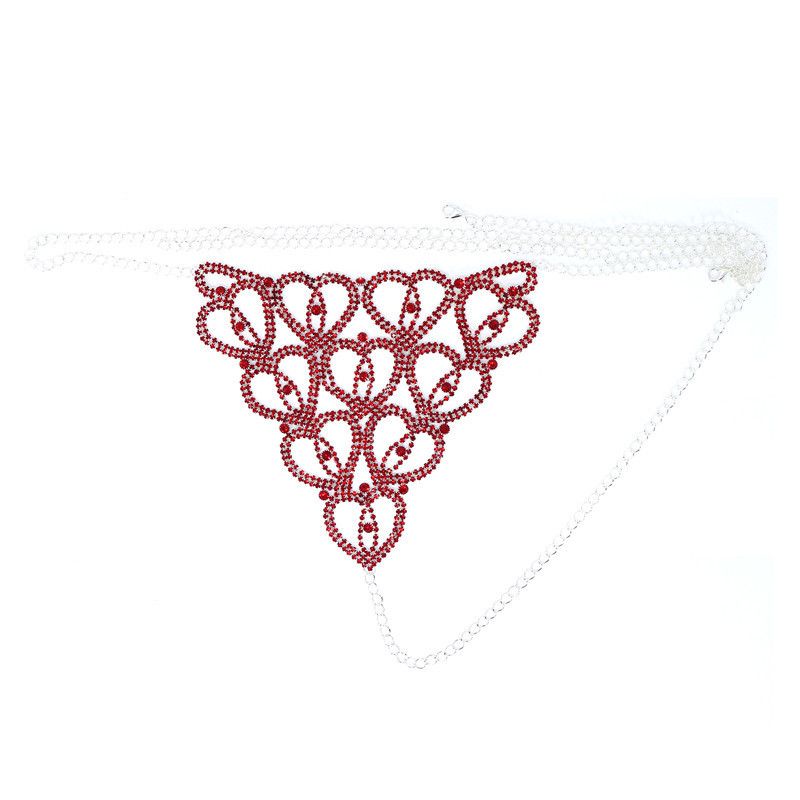 1red Silver Thong