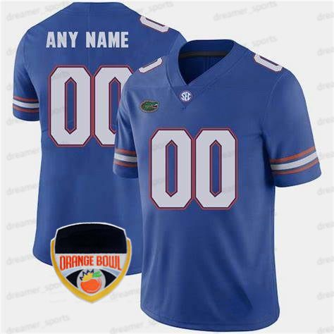 Blue Jersey Style 1 +Orange Patch