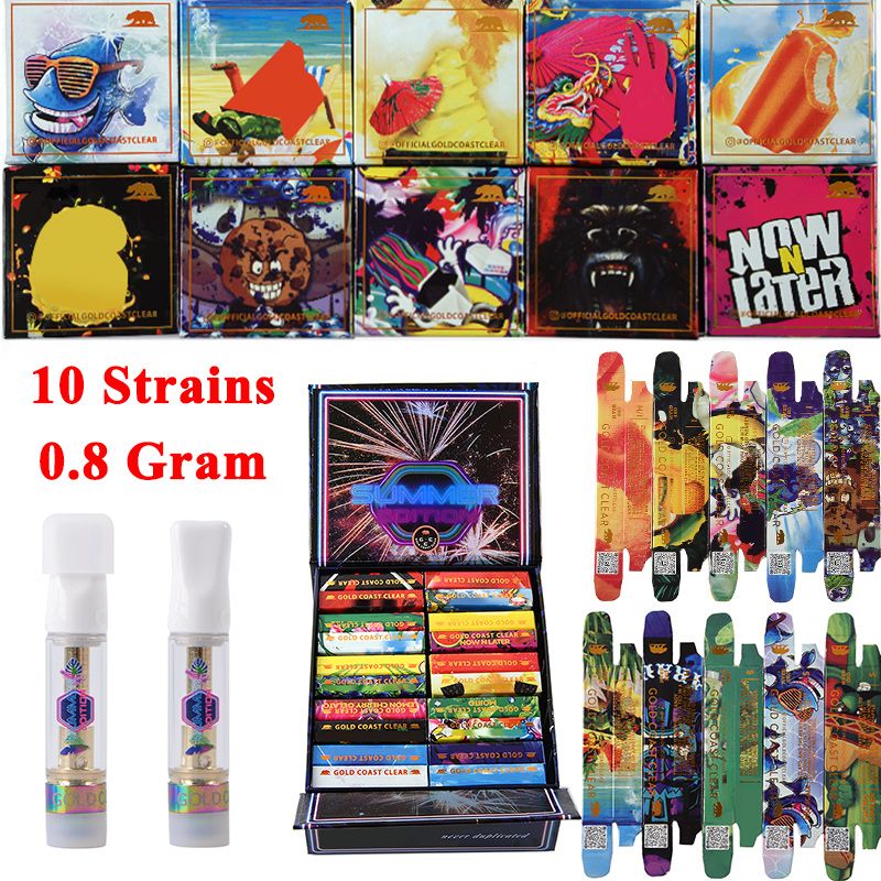GOLD COAST CLEAR Vape Cartridges GCC Carts With Summer Edition Package