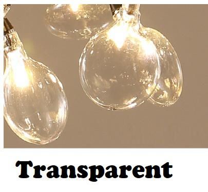 Transparent 9 Lights BLACK Body Warm