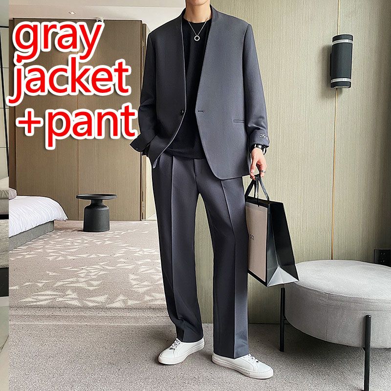 grey jacket pant