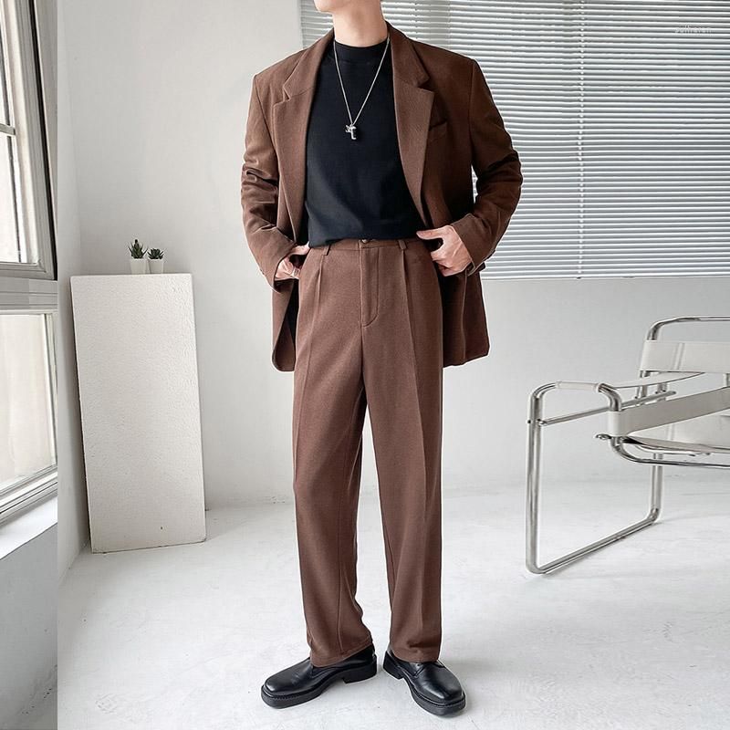 brown jacket pant