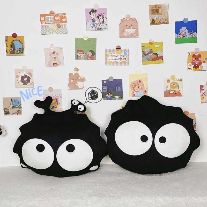 Pillow 40cm Japanese Anime Spirited Away Dustbunny Cartoon Cute Black Elf Chair Car Sofa Bed Back Pillow 40cm Japanese Anime Spirited Away Dustbunny Cartoon Cute Black Elf Chair Car Sofa Bed Back