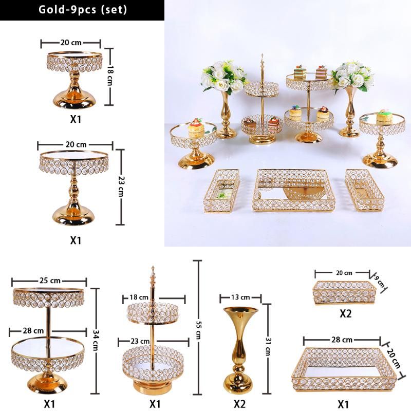 China 9pcs gold