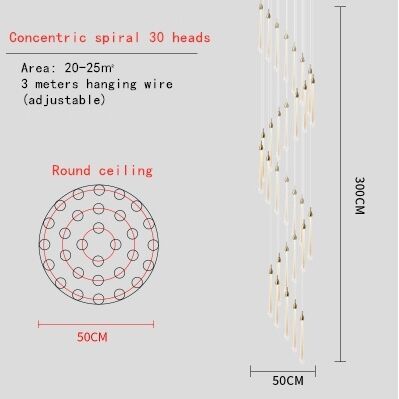 Dia50cm 30heads