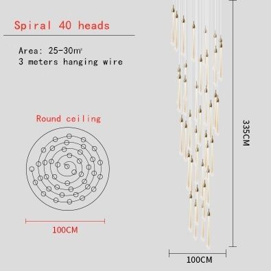 Dia100cm 40heads