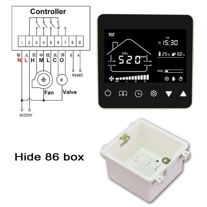 Caixa AC220V Hide 86