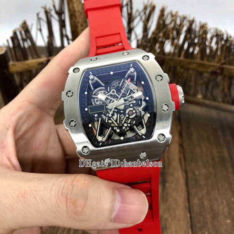 silver case (red strap)