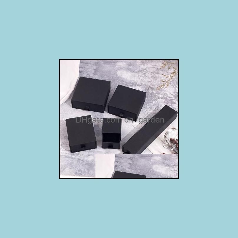 Cajas negras personalizadas de 10x10x3.5cm tamaño de caja