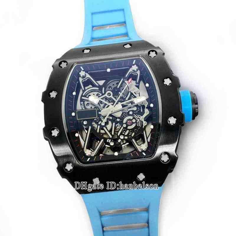 black case (light blue strap)