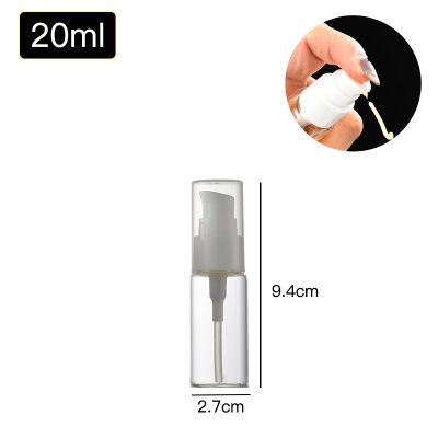 Bouteille transparente de la pompe de lotion de 20 ml