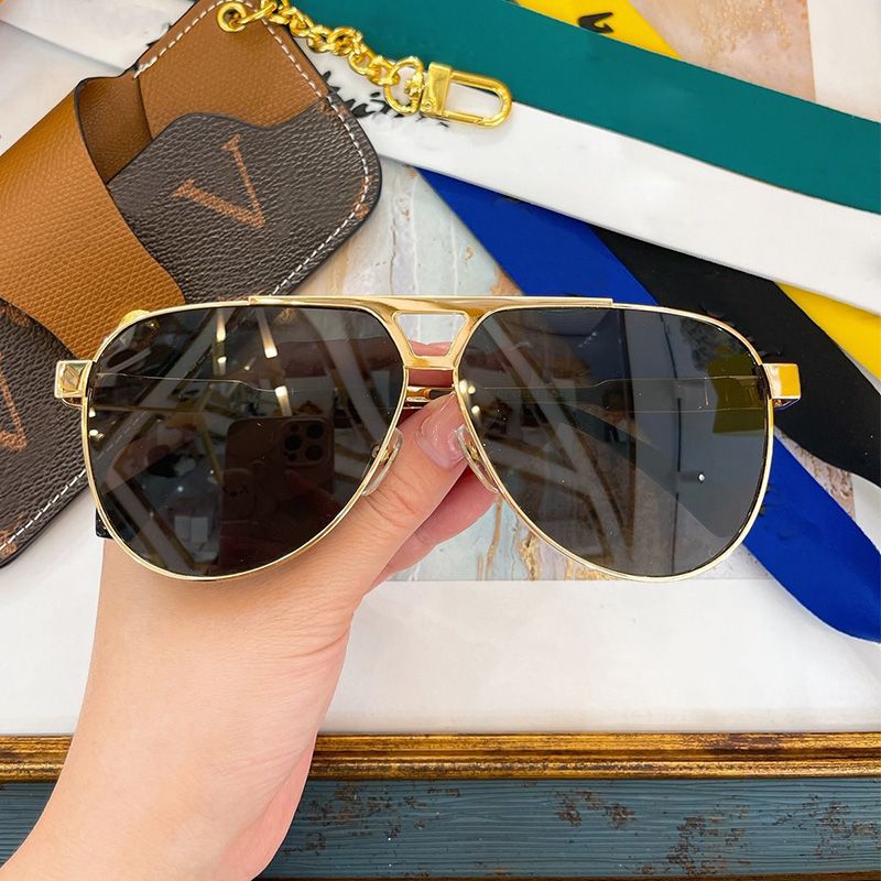 Louis Vuitton EVIDENCE METAL SQUARE SUNGLASSES Z1585U