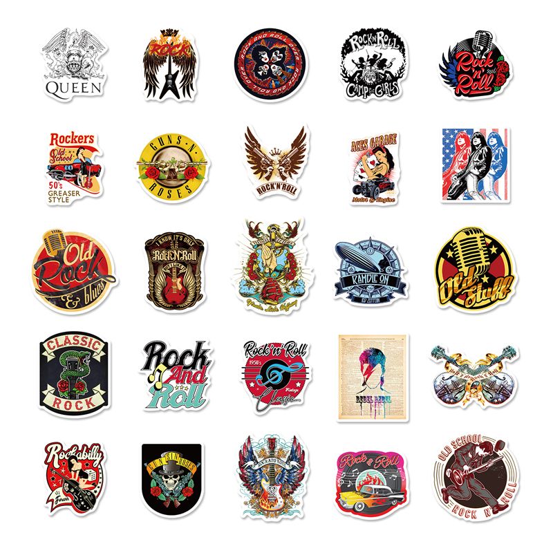 Punk Rock Stickers Rock And Roll Music Sticker Waterproof Decals Metal Band  For Water Bottle Laptop Skateboard Computer Phone Adults Teens Kids  BP2787690649 From Oiao, $5.21