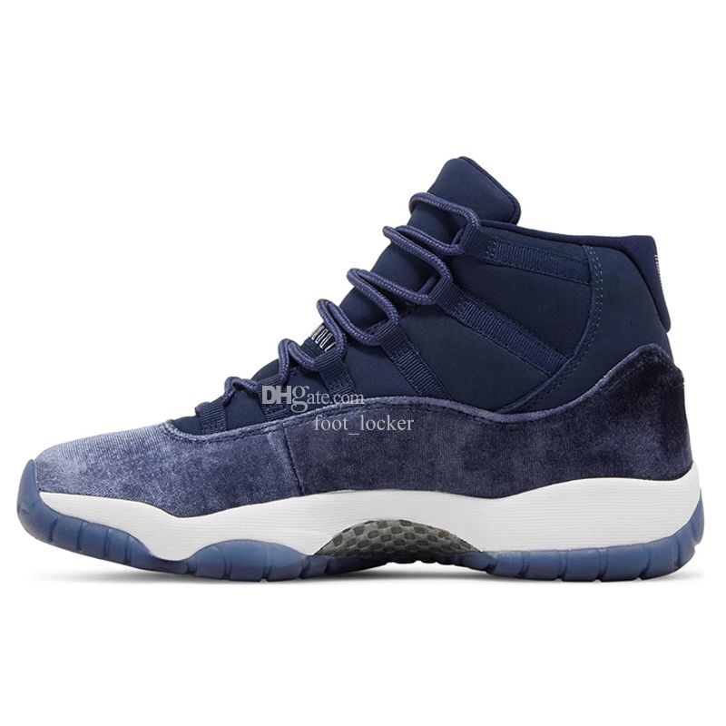 Basketball Shoes 23 Velvet Midnight Navy High Cut Jumpman 11 Suede Spaces  Jams 11S Xi Kids Women Men Sports Sneakers Trainers Shoe