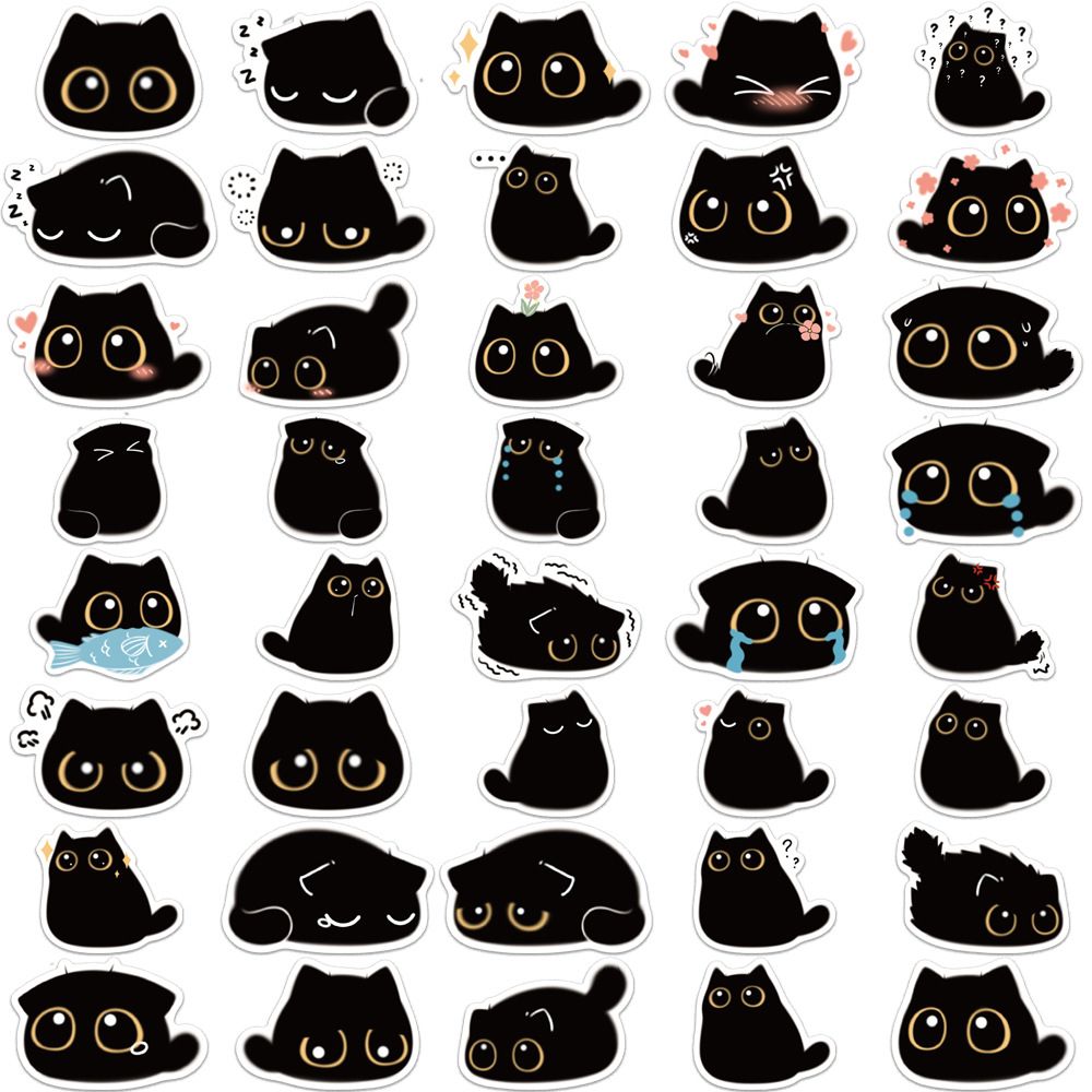 50 Cute Cat Cute Kawaii Stickers Pack For Cars, Bikes, Luggage,  Skateboards, Water Bottles, And More Non Random Graffiti Decals From  Autoparts2006, $2.98