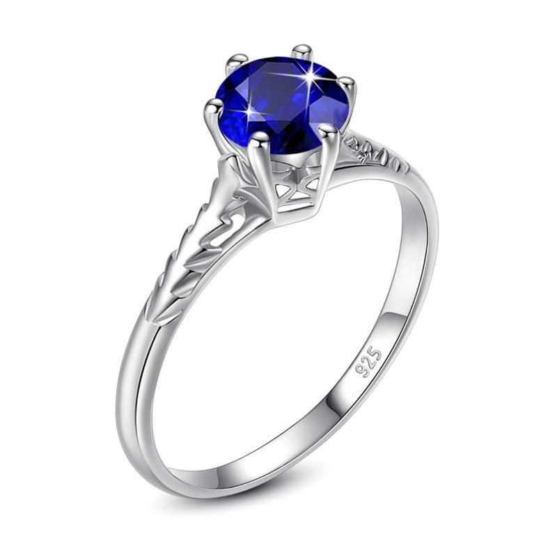 Sapphire L Sterling Sliver