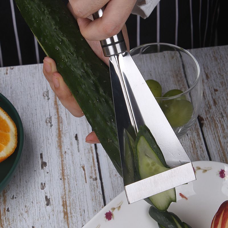 Stainless Steel Triangular Carving Tools for Apple Watermelon