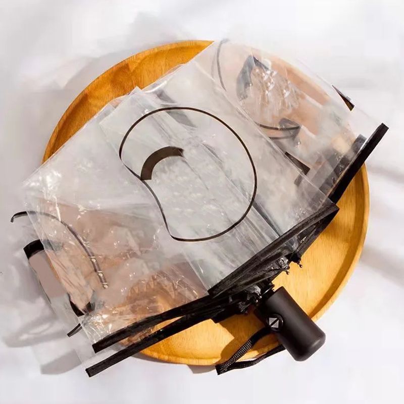 Carta del paraguas para transparente completamente automático diseñador de hombres colección paraguas paraguas portátiles