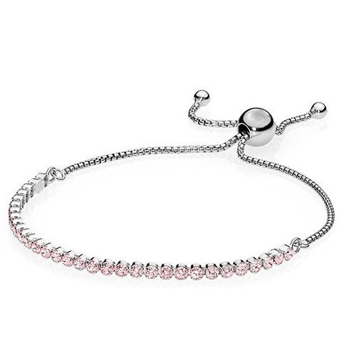 Bracelet en pierre rose