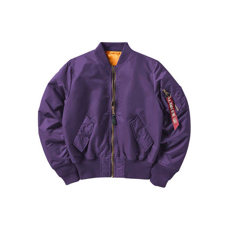 purple winter jacket