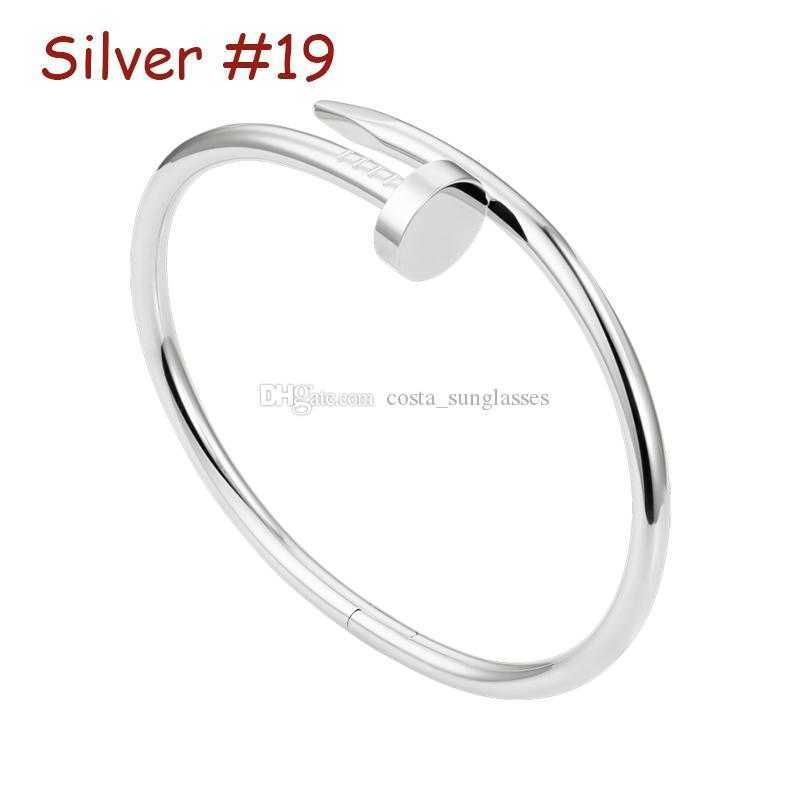 Silver #19 (nail Bracelet)