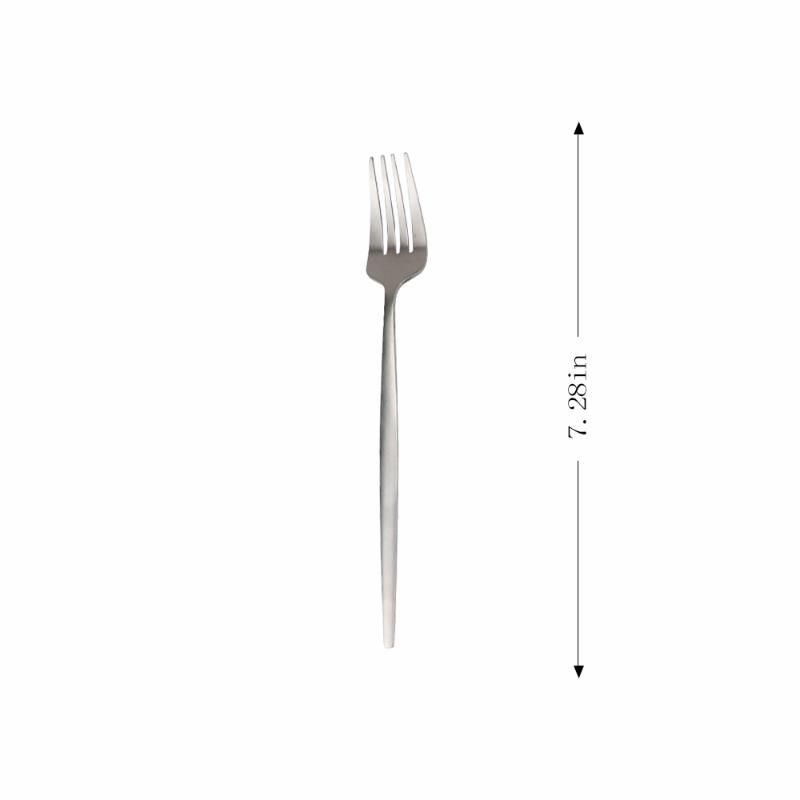 matte dessert fork