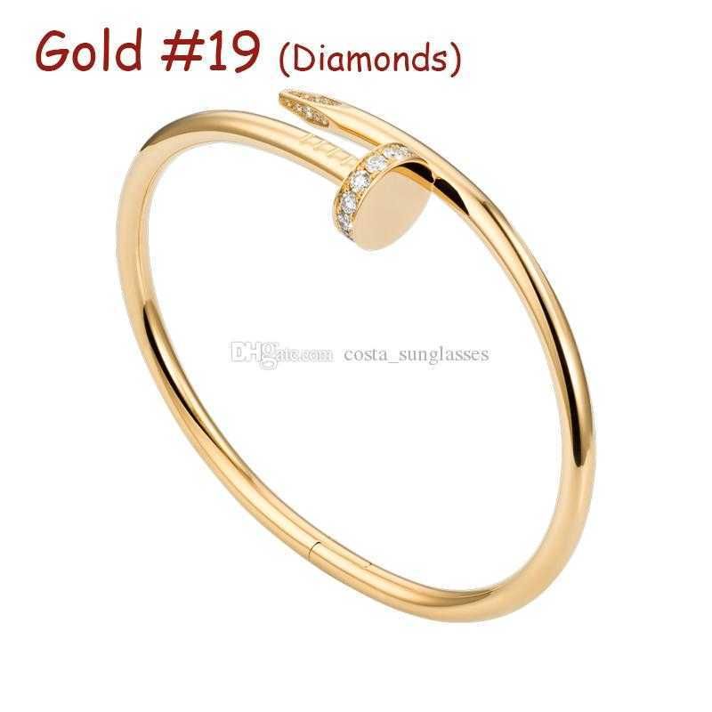 Gold #19 (nail Bracelet & Diamonds)