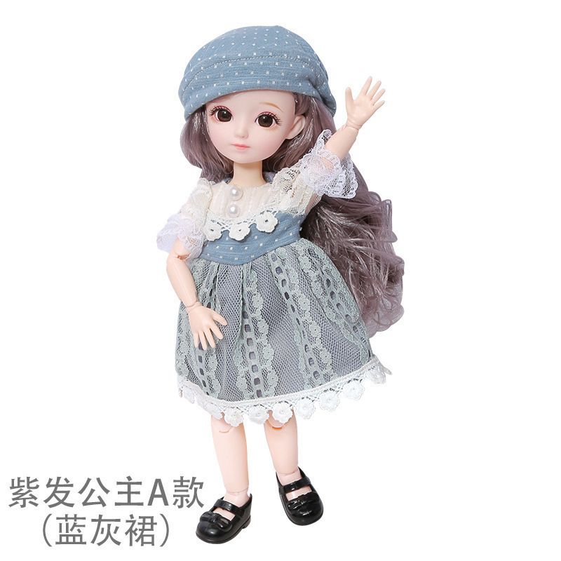 e Blue Dress-Doll with Clothes