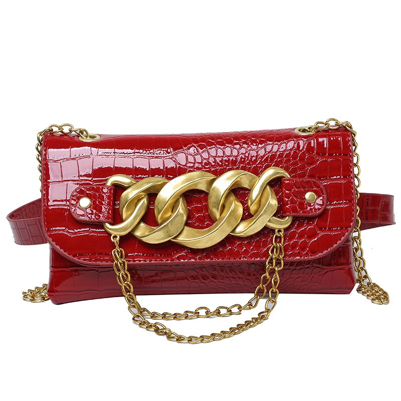 red waist bag