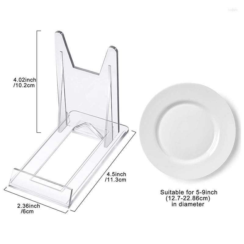 3 Pcs Phone Stands Plate Holder Easel Display Stand 4.5 Inch