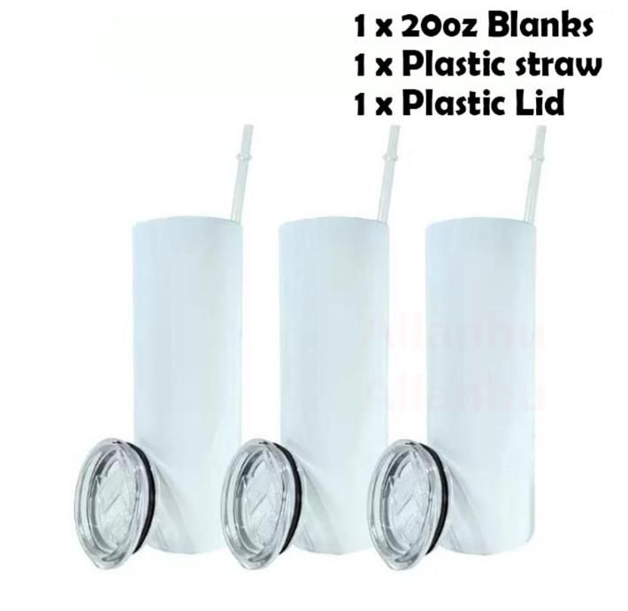 Tumblers with straw and lid