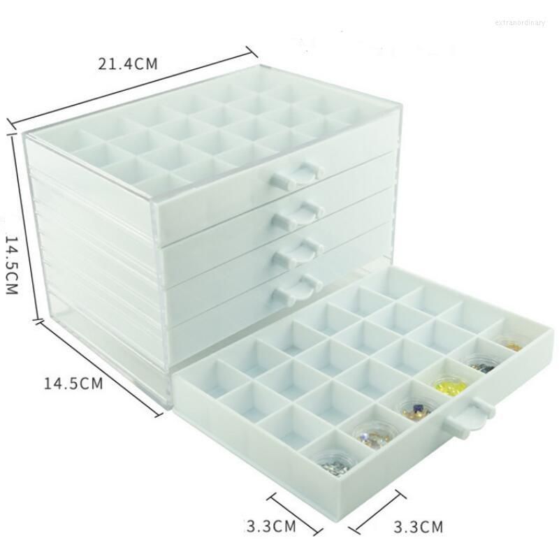 Nail Art Storage Box High Durability Large Capacity Acrylic