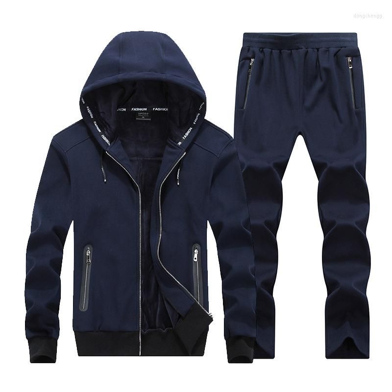 Mens Tracksuits L 9XL Tracksuit Men Set 2022 Winter Male Sporting ...